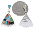 Multicolor Jewelry Genuine Sterling Silver Earrings PX32148